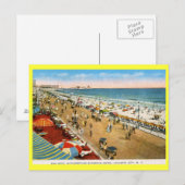 ホテルサンデッキアトランティックシティNJヴィンテージ ポストカード (正面/裏面)