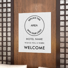 ホテルシンプル名のロゴの色へようこそ ポスター