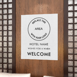 ホテルシンプル名のロゴの色へようこそ ポスター