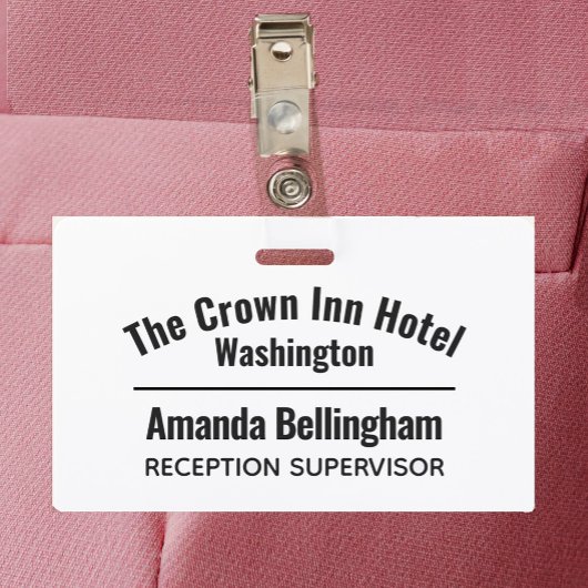 ホテルスタッフネームアイデンティティー バッジ
