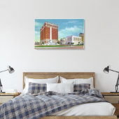 ホテルステイトラー&NY州オフィスビル キャンバスプリント (インサイチュ (寝室))