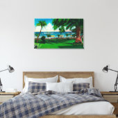 ホテルセントキャサリンの前のグラウンド キャンバスプリント (インサイチュ (寝室))