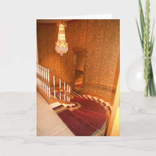 「ホテルセントポール階段」誕生日カード カード (正面)