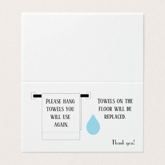 ホテルタオルの印 名刺 (外部フラット)