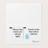 ホテルタオルサイン名刺 名刺 (外部フラット)