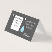 ホテルタオルサイン 名刺 (正面)