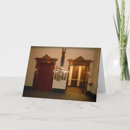 「ホテルダルスロビーエレベーターズ」サンキューカード カード (正面)