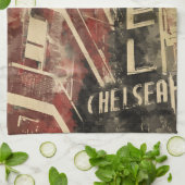 ホテルチェルシーウォーターカラーアートキッチンタオル キッチンタオル (折り畳み)