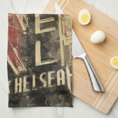 ホテルチェルシーウォーターカラーアートキッチンタオル キッチンタオル (四つ折り)