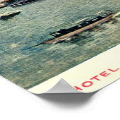 ホテルチェンバレン、フォートレスモンロー、VAヴィンテージ ポスター (角)