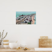 ホテルデルコロナドからテントシティエアリアルビュー ポスター (キッチン)