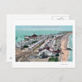 ホテルデルコロナドからテントシティエアリアルビュー ポストカード (正面/裏面)