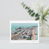 ホテルデルコロナドからテントシティエアリアルビュー ポストカード (スタンド正面)