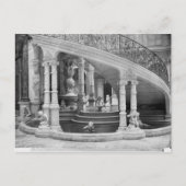 ホテルドの階段の下の噴水 ポストカード (正面)