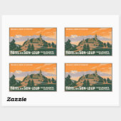 ホテルドゥソンループモントリュスイス 長方形シール (シート)