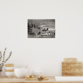 ホテルドゥヴィル,パリ, 1847 ポスター (キッチン)