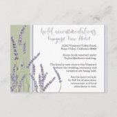 ホテルドライビングディレクションフランスのラベンダースクリプト エンクロージャーカード (裏面)