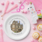 ホテルネームプラスホテルフォトオン ペーパープレート (パーティー)