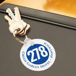 ホテルネームプラスルームナンバーオンアキーチェーン キーホルダー