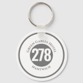 ホテルネームプラスルームナンバーオンアキーチェーン キーホルダー (正面)