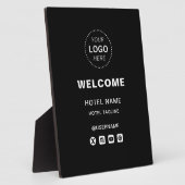 ホテルネーム&ロゴシンプル披露宴へようこそ フォトプラーク (側面)