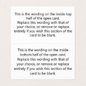 ホテルハウスキーピングスタッフグラティースQRコードフォールディング 名刺 (内部フラット)