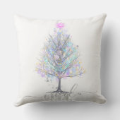 ホテルパステルがクリスマスツリーを照らす クッション (裏面)