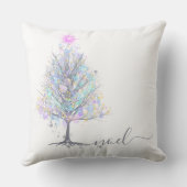 ホテルパステルがクリスマスツリーを照らす クッション (裏面)