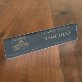 ホテルビジネスラグジュアリー デスクネームプレート (側面)