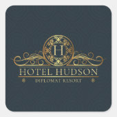 ホテルビジパーソナライズされたネスラグジュリー スクエアシール (正面)