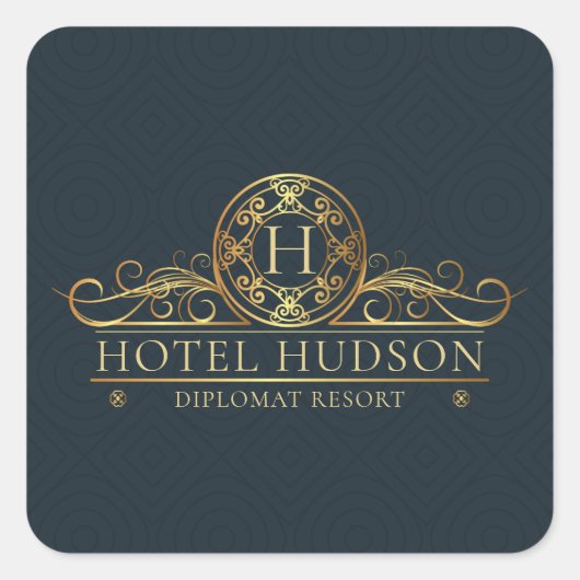 ホテルビジパーソナライズされたネスラグジュリー スクエアシール (正面)