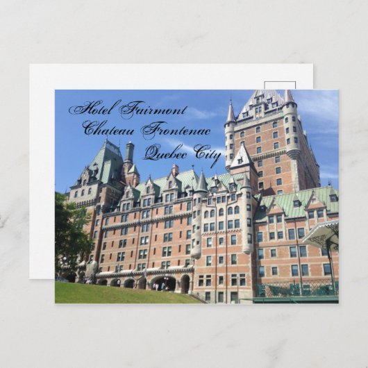 ホテルフェアモントシャトーフロンテナックケベック葉書 シーズンポストカード (正面/裏面)