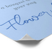 ホテルブルーシャンパンフローラブライダルシャワーバー ポスター (角)