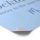 ホテルブルーシャンパンフローラブライダルシャワーバー ポスター (角)