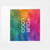 ホテルホステルモーテルゲストハウスユアカンパニーロゴ フリースブランケット (正面(横))