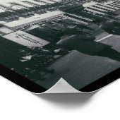 ホテルマドリード1964スペインモノクロ ポスター (角)