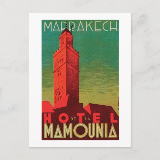 ホテルマヌアマラケシュ ポストカード (正面)