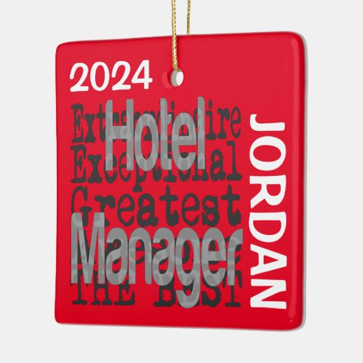 ホテルマネージャーエクストラナディールカスタムホテル セラミックオーナメント (左)