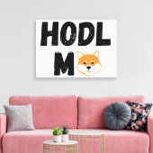 ホテルミー柴犬クリプトキャンバスウォールアート キャンバスプリント (インサイチュ (リビング))