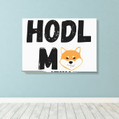 ホテルミー柴犬クリプトキャンバスウォールアート キャンバスプリント (インサイチュ (ウッドフロア))