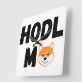 ホテルミー柴犬クリプトスクエアウォールクロック スクエア壁時計 (傾斜)