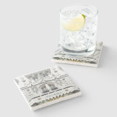 ホテルモンテレオーネホテルモンテレオーネコースター ストーンコースター (横)