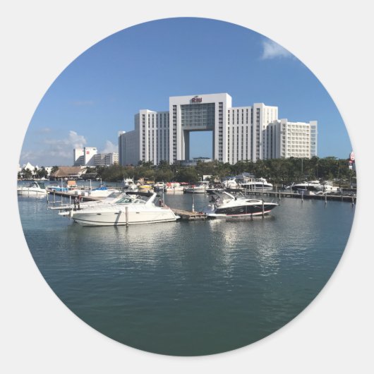 ホテルリウパレスカンクンメキシコステッカー ラウンドシール (正面)