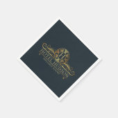 ホテルリゾートブランディングラグジュアリーモノグラムの スタンダードカクテルナプキン (角)