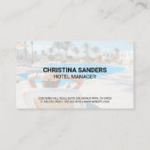 ホテルリゾート |プールサイド 名刺 (裏面)