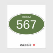 ホテルルームのドア番号テンプレートビニールのシール シール (シート)