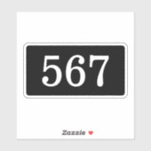 ホテルルームのドア番号記号テンプレートビニールのシール シール (シート)