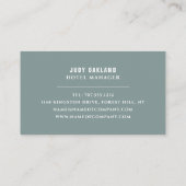 ホテルルームホテルアコモデーションビジネスカード 名刺 (裏面)