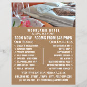 ホテルルームホテルアコモデーション広告ズフライヤー チラシ (正面)