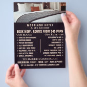 ホテルルームホテルアコモデーション広告ズ チラシ (手)